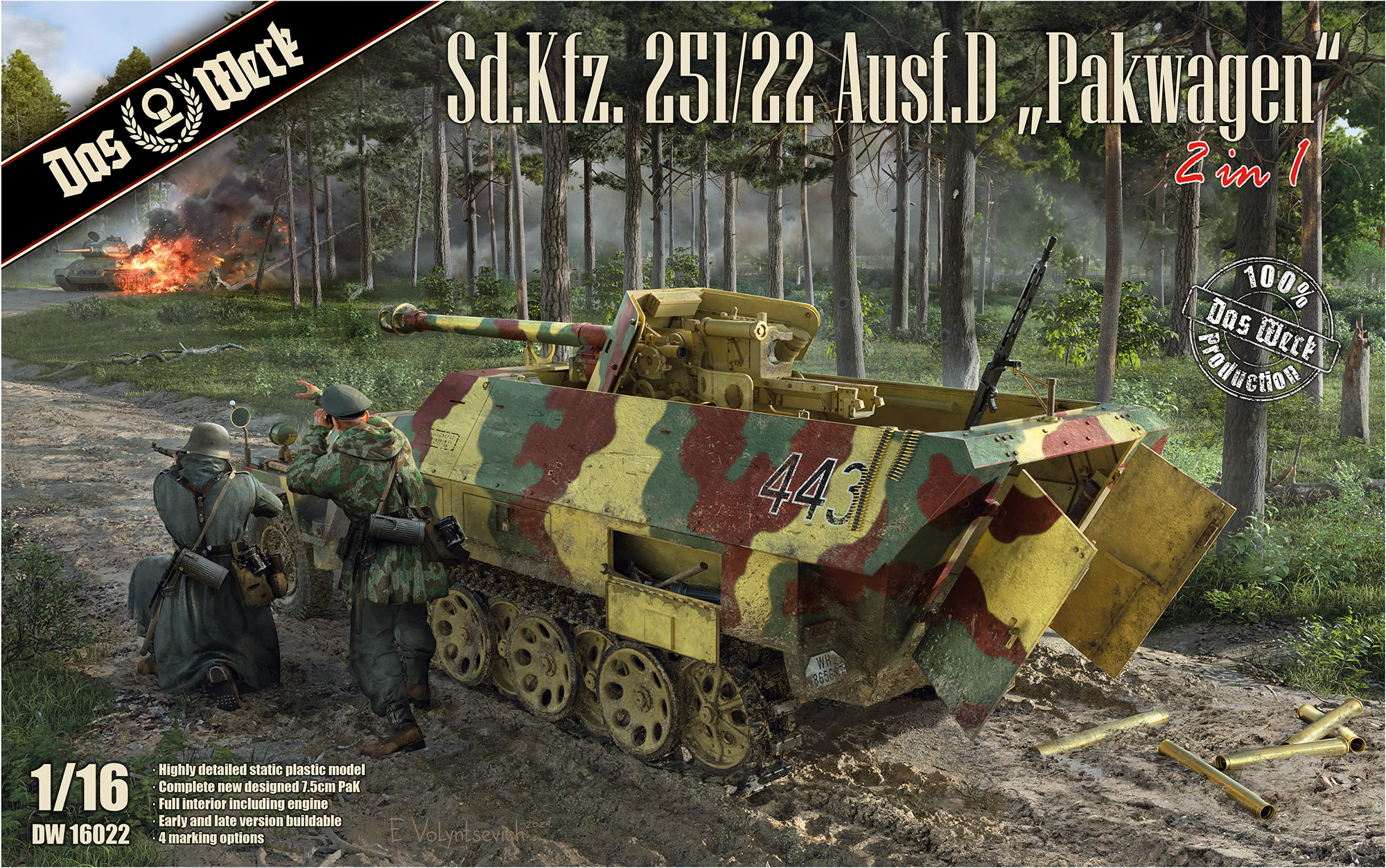 DW16022 Sd.Kfz. 251/22 Ausf.D Pakwagen